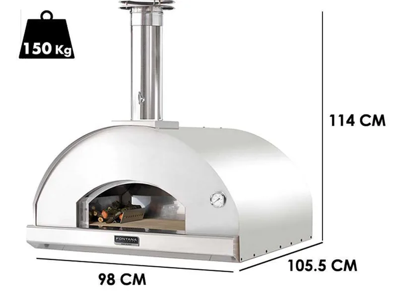 Fontana Marinara - Four à bois - INOX