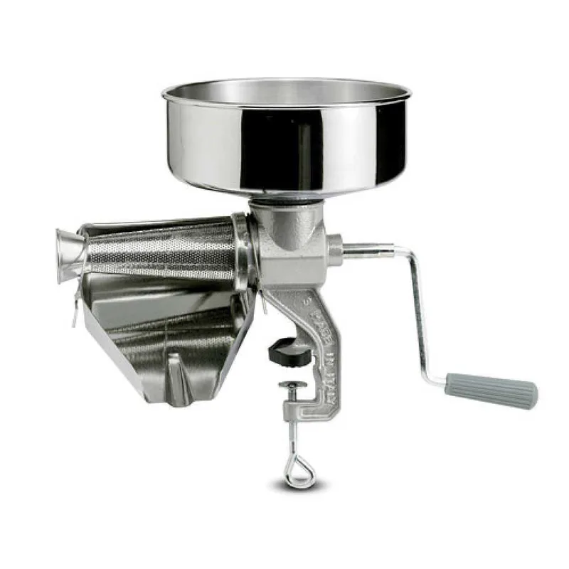 Reber 8603 N - Presse-tomates Manuel N°3 - collecteur et bac de récupération en acier INOX