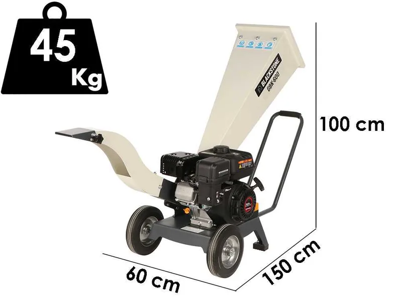 Blackstone GBK 600 - Broyeur de branches - Moteur à essence 7 CV
