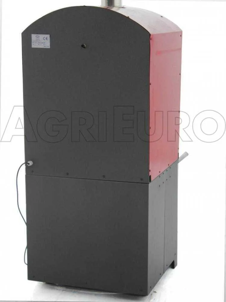 AgriEuro Minimus 50 Mini EXT - Four à pizza à bois en acier d'extérieur - Toit rouge