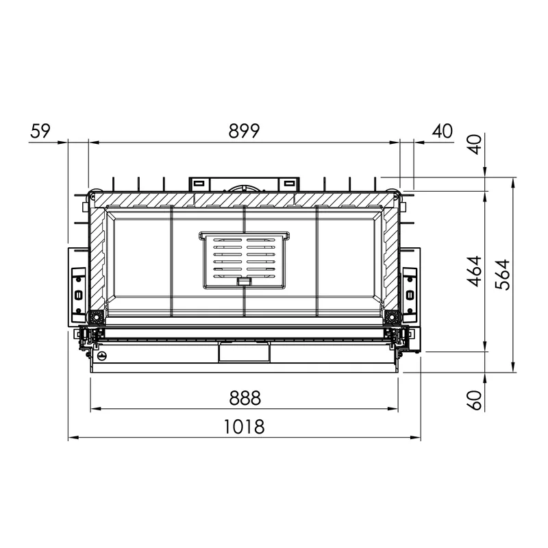 Spartherm Premium V-1V-87h Insert de cheminée RRA Ø 200 mm