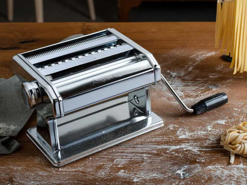 Marcato Ampia 150 - Machine à pâtes manuelle en acier inox