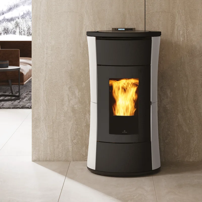 Edilkamin Cherie H 10 Evo poêle à granulés hydro acier blanc