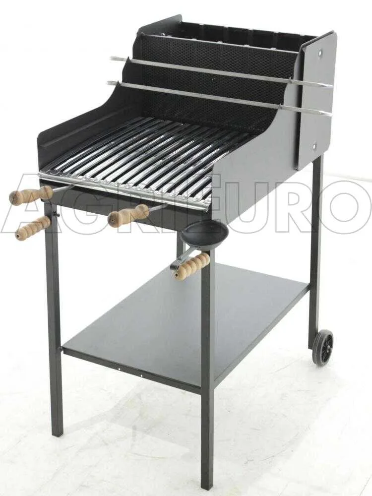 Cruccolini Fuocone Inox - Barbecue à bois et charbon en fer artisanal