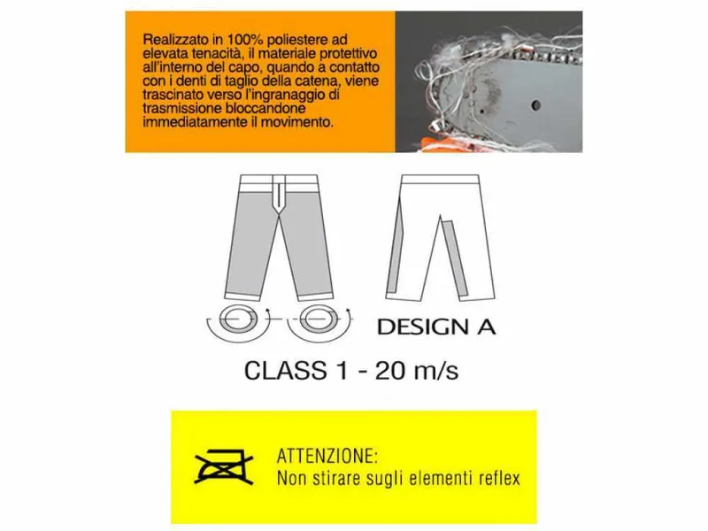 Salopette de protection anti-coupure pour tronçonneuse SECURE CUT taille XXL