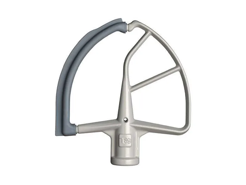 KitchenAid 5KFE7T - Fouet plat avec bord en silicone gris