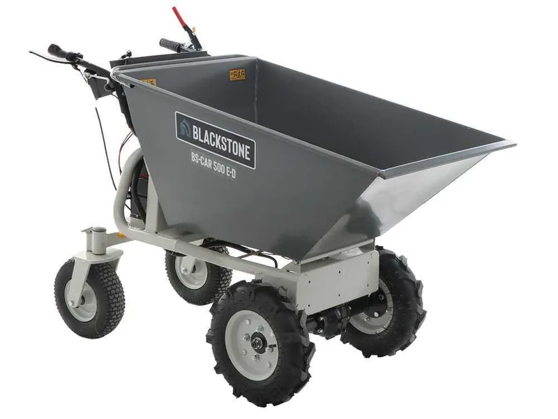 Brouette électrique à batterie BlackStone BS-CAR 500 E-D - Batterie de 48V/25Ah