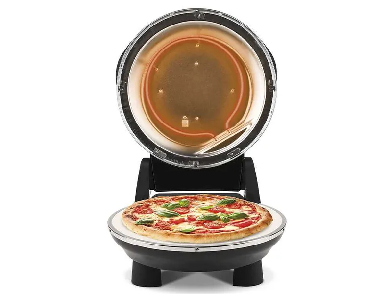 G3 Ferrari Pizzeria Snack Napoletana EVO Noir - Four à pizza électrique - Pierre réfractaire