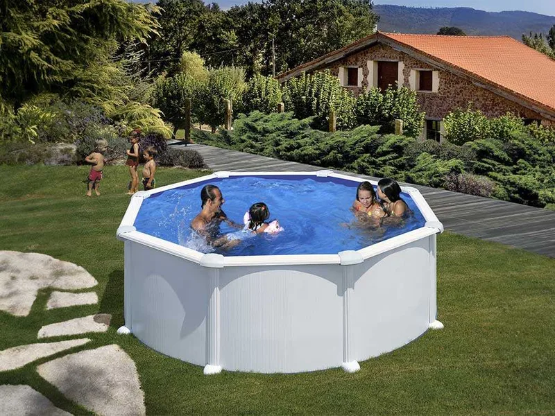 Gre Atlantis Ronde Ø350 x 132 cm - Piscine hors-sol en acier