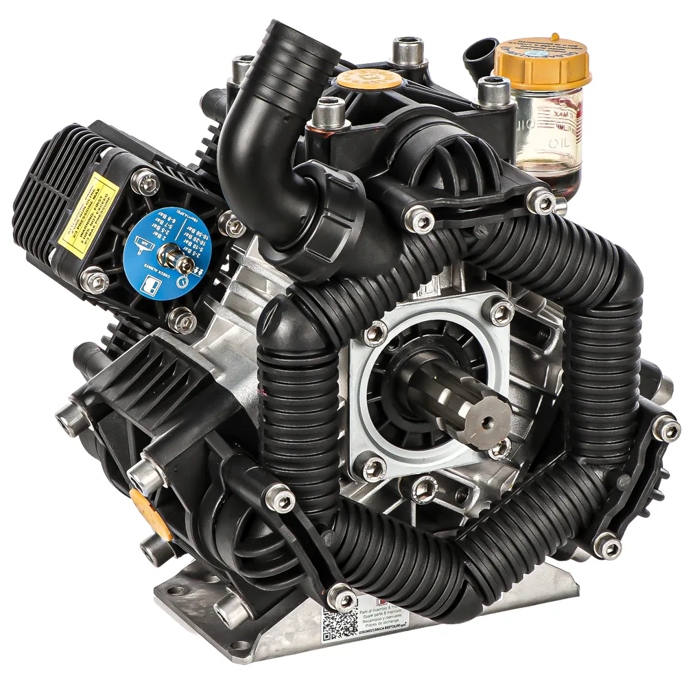 Pompe Bertolini POLY 2120 VS - Pompe à basse pression pour le désherbage sur tracteur - Version pour acides et produits chimiques