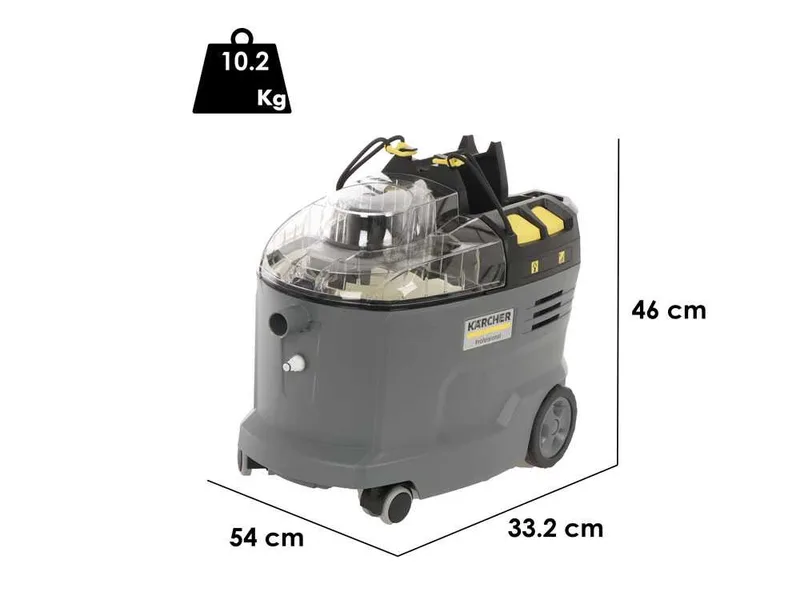 Nettoyeur de textiles à batterie Karcher Pro Puzzi 9/1 Bp Pack Adv - 36 V