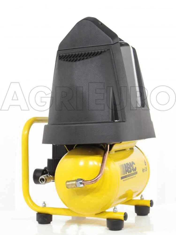Abac vento B15 Baseline - Compresseur d'air électrique portatif monophasé, oil-less - Moteur 1.5 CV - 6 L
