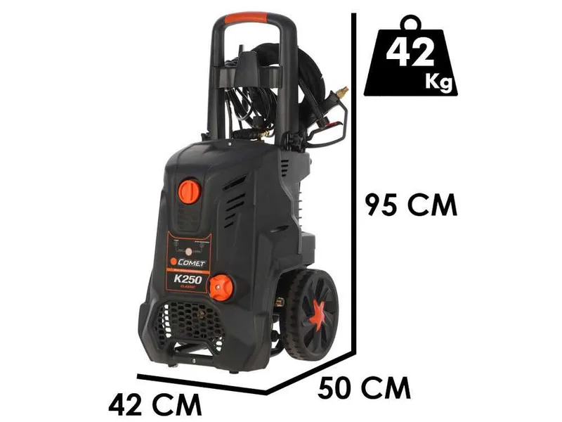 Comet K250 10/150 M CLASSIC - Nettoyeur haute pression professionnel à eau froide - 150 bar - 600 l/h