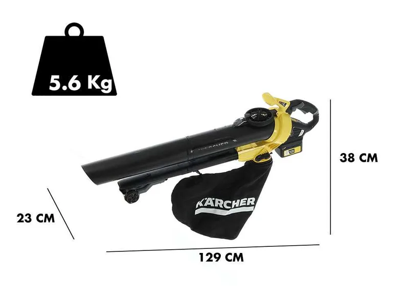 Karcher BLV 36-240 - Souffleur aspirateur à feuilles sur batterie Karcher 36V 2.5Ah