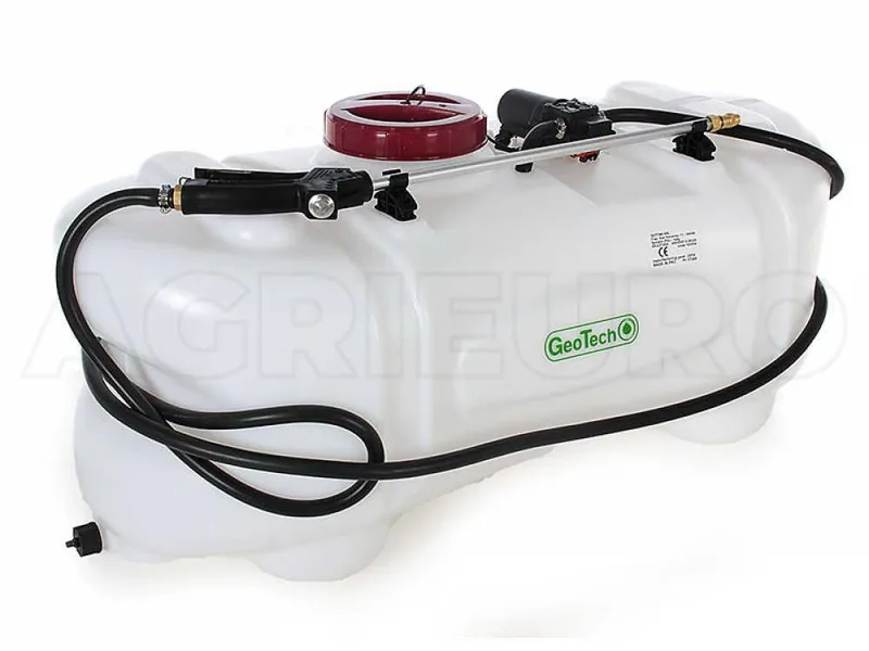 GeoTech CZ100A - Cuve de pulvérisation pour tracteur tondeuse - Pompe 12V - 100L