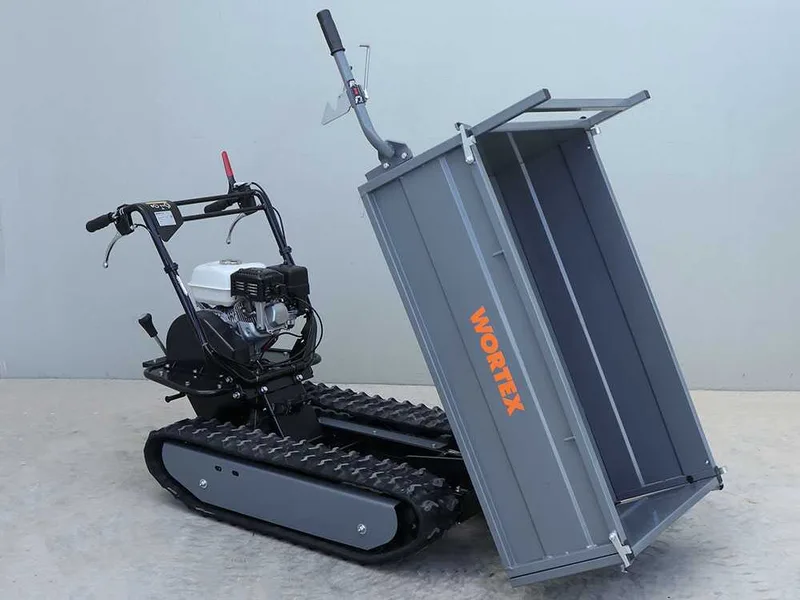 Brouette motorisée à chenilles Wortex SFH 500 - Benne extensible avec charge de 500 Kg