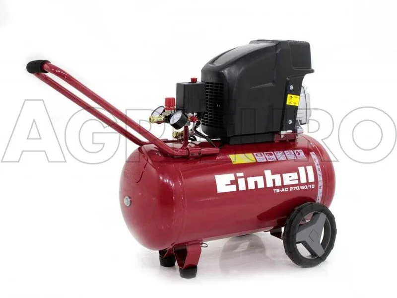 Einhell TE-AC 270/50/10 - Compresseur d'air électrique sur chariot - Moteur 2.5 CV - 50 L air comprimé
