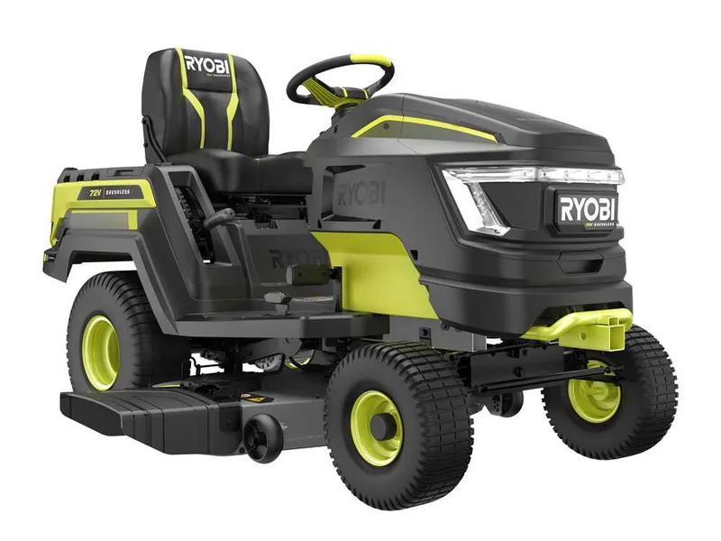 RYOBI RY72TMX117-310 - Tracteur tondeuse à batterie - 72V / 3x10Ah