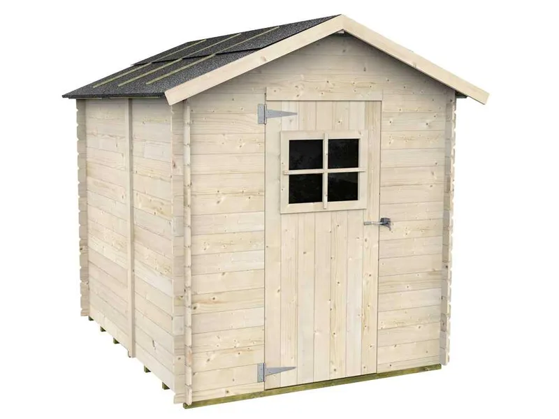 Alce Gaeta 178x218 - Abri de jardin en bois - Avec fenêtre frontale - Gaeta 178x218x205 cm
