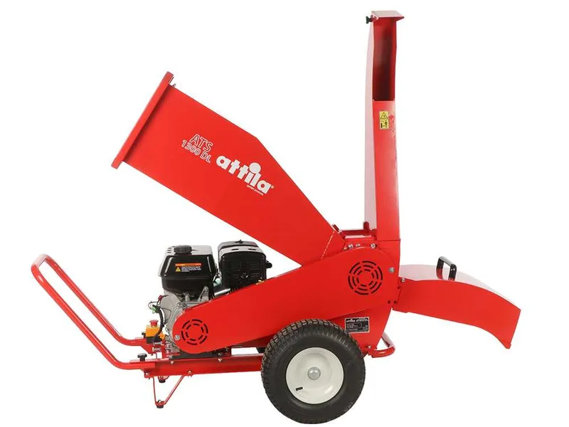 Attila ATS 1300 DL – Broyeur de végétaux thermique – Moteur essence Loncin 420 cm³ – Double configuration d’éjection