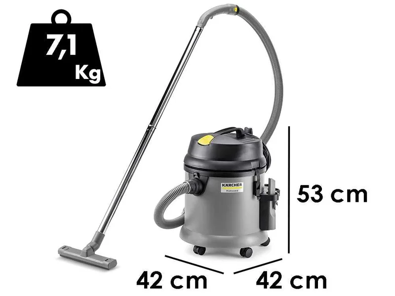 Karcher Pro NT 27/1 - Aspirateur eau et poussières - Cuve de 27 L - 1380 W