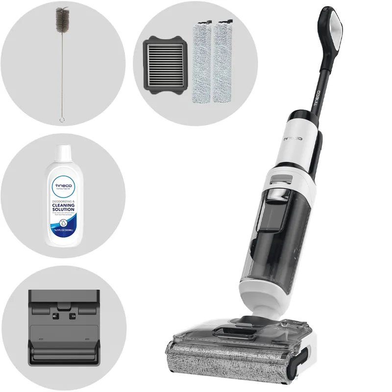 Tineco Floor One S5 Stretch Extreme - Autolaveuse smart à batterie - 3 en 1 : lave, sèche et aspire