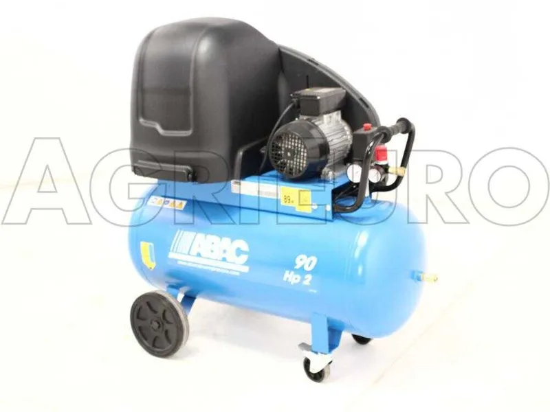Abac silent A29B 90 CM2 - Compresseur d'air électrique monophasé par courroie silencieux - Moteur 2 CV - 90 L