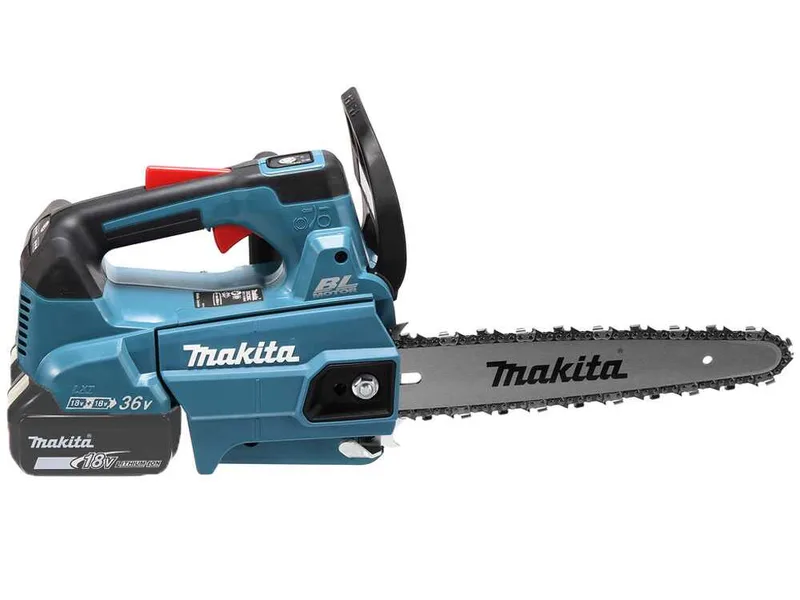 Makita DUC256CZ - Tronçonneuse à batterie - 2 x 18 V 6 Ah - Guide de 25 cm
