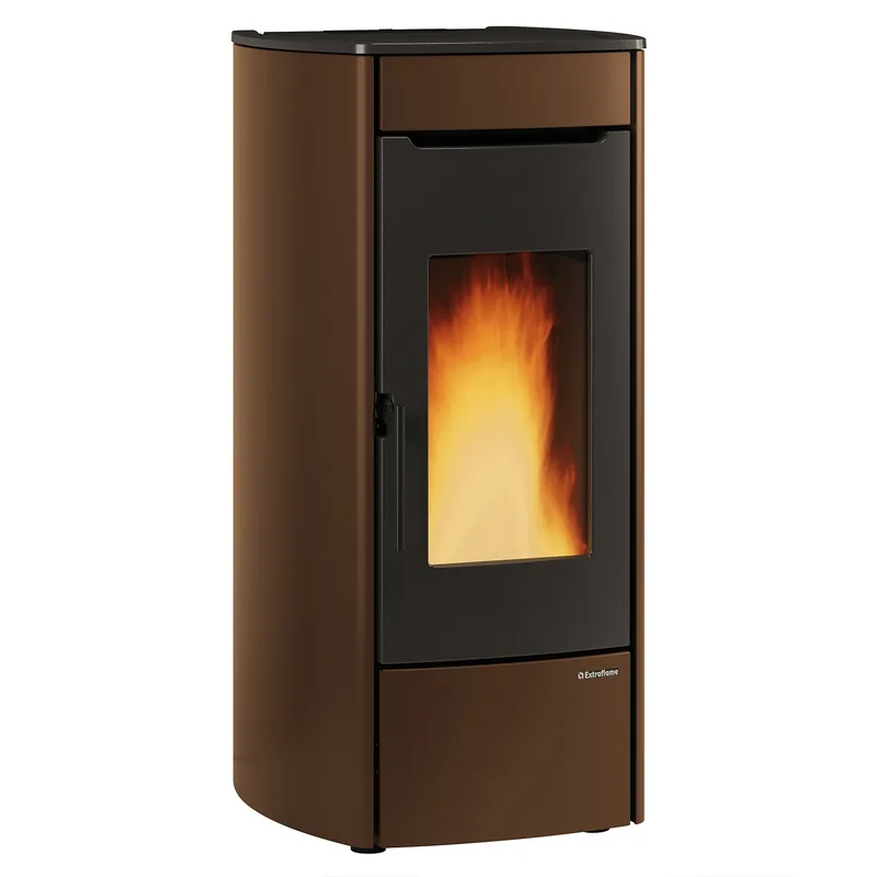 Extraflame Marina Idro H13 poêle à granulés bouilleur acier bronze