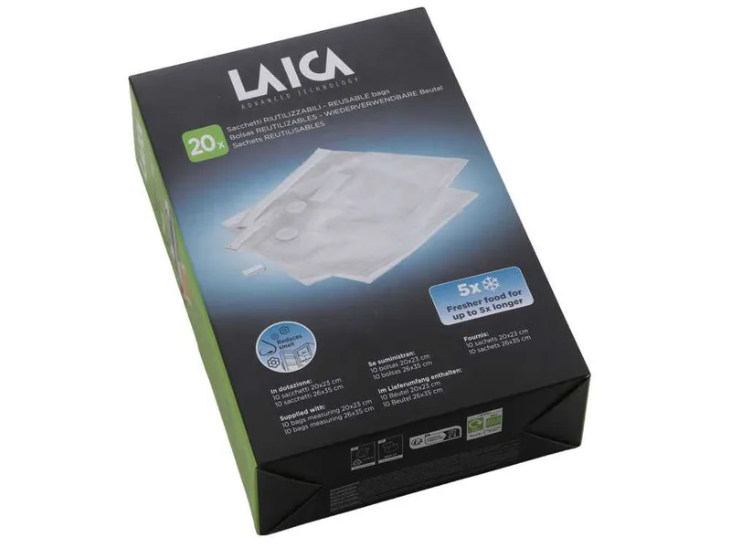 LAICA - Sacs sous vide réutilisables VT3522