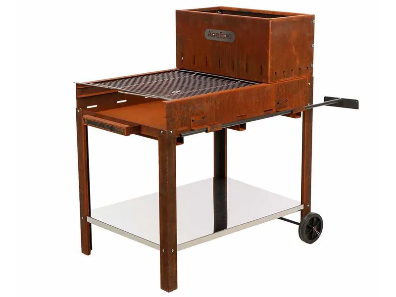 Barbecue à bois et charbon Super Flipper en corten