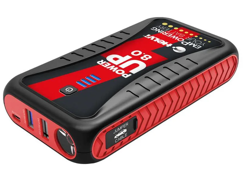 Helvi Power Up 8.0 - Démarreur portable multifonction - batterie externe - 12V