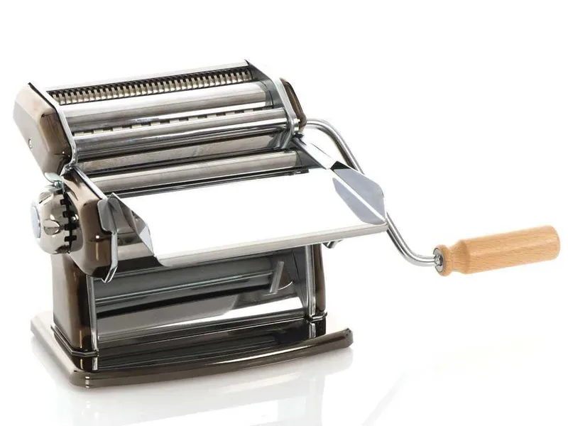 Imperia iPasta T.6,5/12 mm Ruvida Nero - Laminoir - Machine à pâtes manuelle en INOX