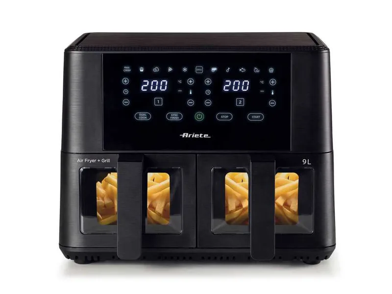 Ariete 4631 - Friteuse à air double vitrage 9 L