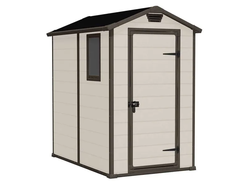 Keter Manor beige - Abri de jardin - Avec fenêtre latérale - 130x192x198 cm