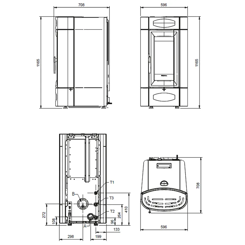 Extraflame isidora idro H16 poêle à granulés bouilleur