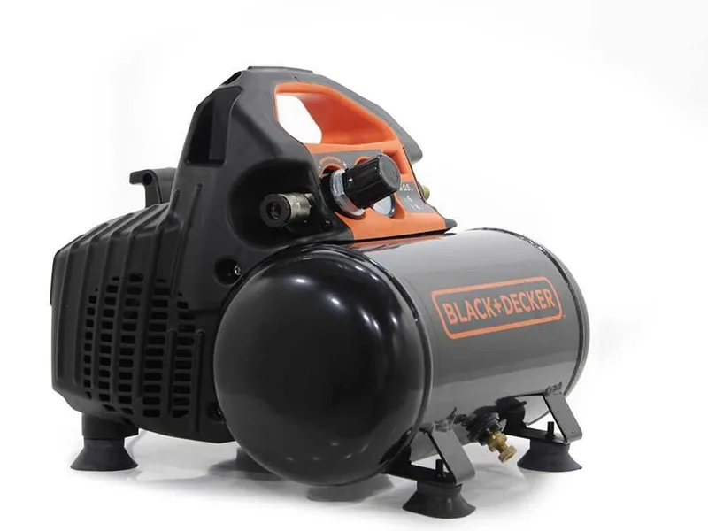 Black & Decker BD 55/6 - Compresseur d'air électrique portatif monophasé, oil-less - Moteur 0.5 CV - 6 L