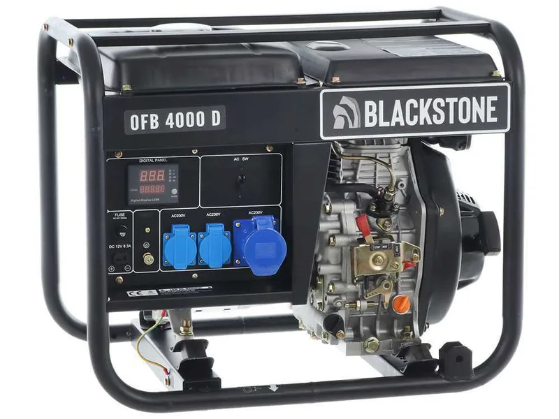 BlackStone OFB 4000 D - Groupe électrogène monophasé diesel - Puissance nominale 3.1 kW