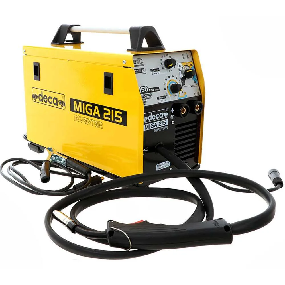 Poste à souder à fil inverter multi-procédés continu Deca miga 215 1Ph 230/50-60 - gaz/no gaz