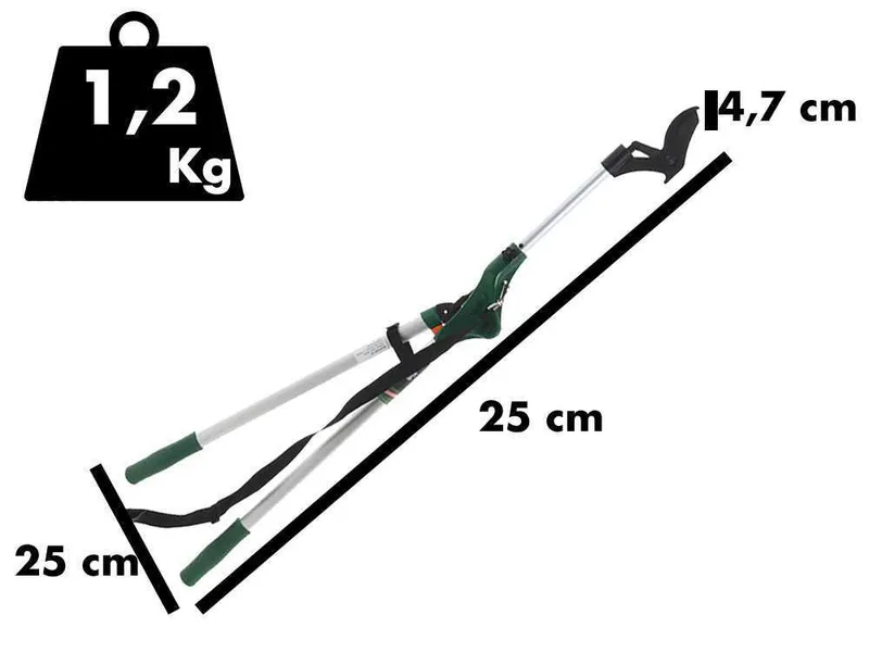 GeoTech FGP-110 - Coupe-branches sur longue perche de rallonge