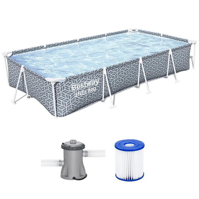 Bestway Steel Pro 561FV - 366x201x66 cm - Piscine hors-sol pour 5-6 personnes