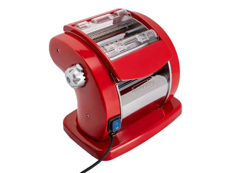 Imperia PastaPresto Classica rouge - Machine à pâtes électrique en INOX