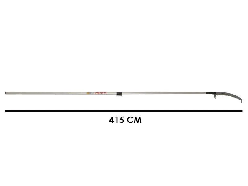 Castellari PS35PRO+AT4 - Scie à dents en « U » sur perche en aluminium - 255-415 cm - Lame de 35 cm