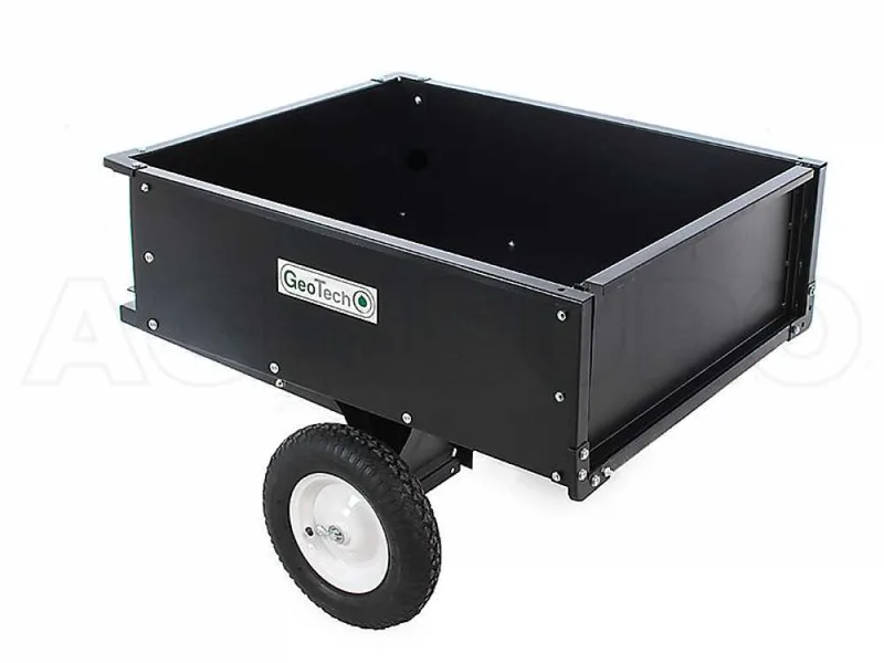 Remorque basculante pour tondeuse autoportée en métal GeoTech TC3080D benne cm 97x76 (h 33 cm)