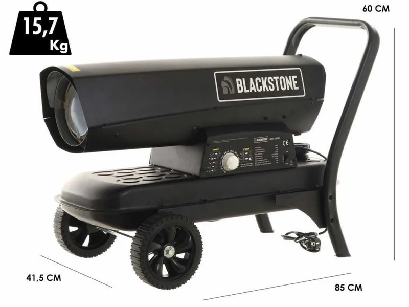 BlackStone BDH 20 KW - Générateur d'air chaud diesel - à chauffage direct - 20 KW