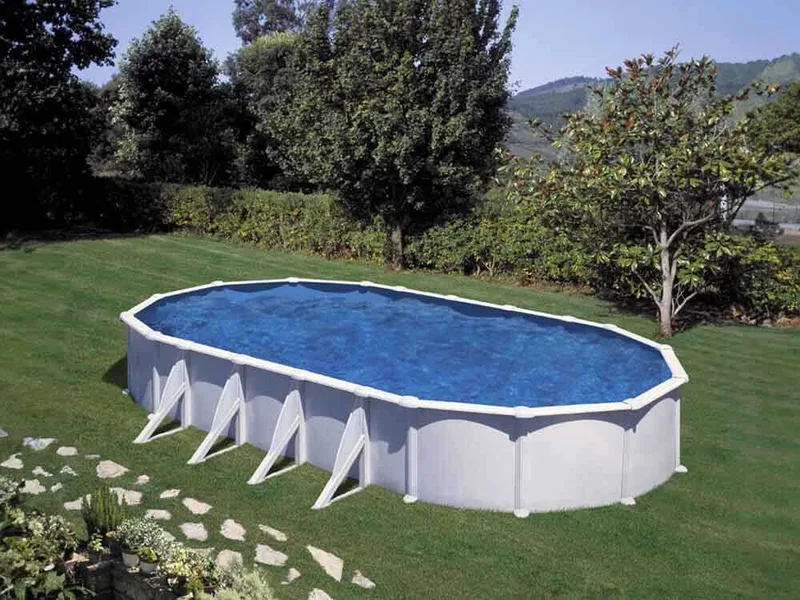 Gre Atlantis Ovale 915 x 470 x 132 cm - Piscine hors-sol en acier
