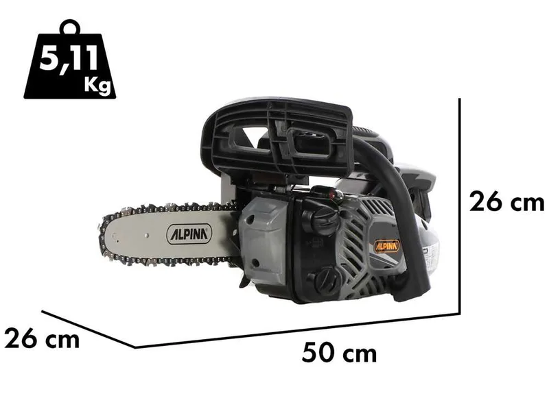 Alpina APR 26 - Tronçonneuse de taille thermique - Lame de 25 cm