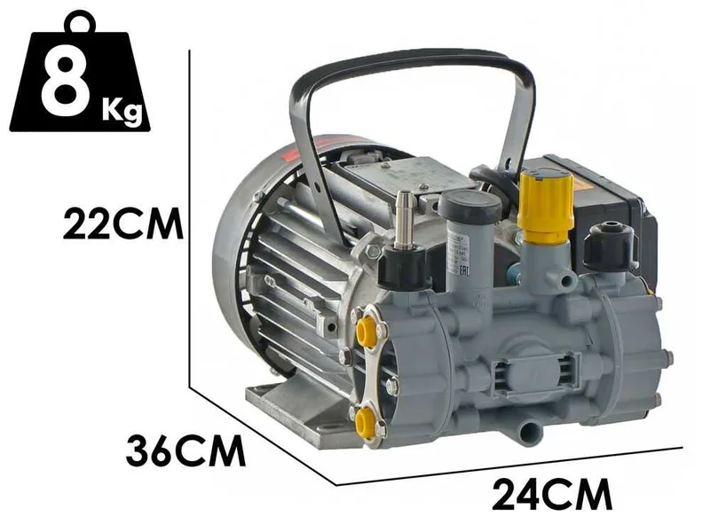 Kit motopompe électrique de pulvérisation avec chariot - Comet MTP MC8 EL MNF - Pour produit chimique et acide