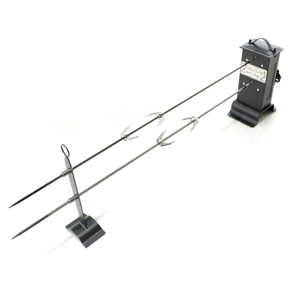 Tournebroche double électrique pour barbecues Cruccolini GA1-C