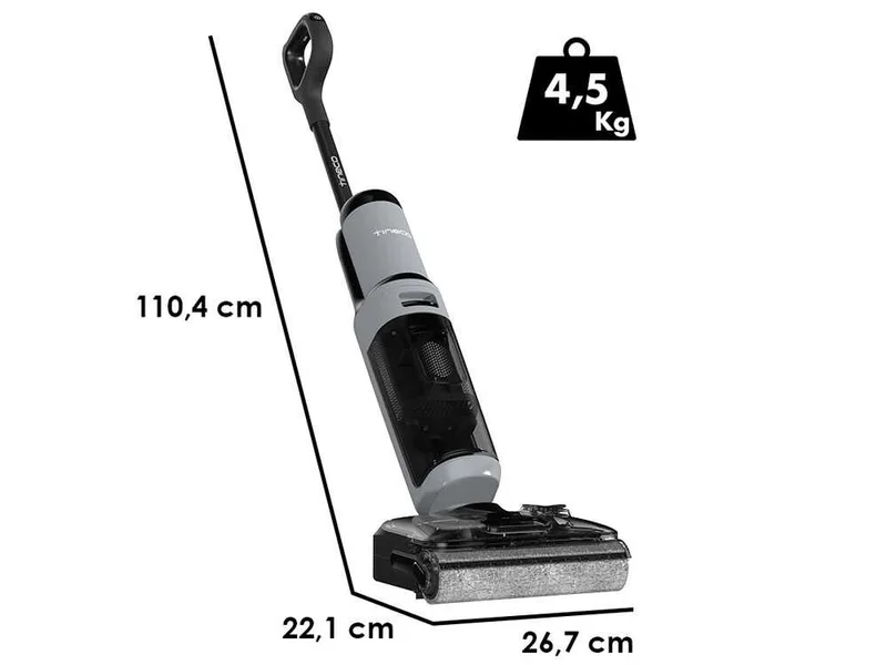Tineco Floor One i5 Stretch Plus - Autolaveuse à batterie - 3 en 1 : lave, sèche et aspire